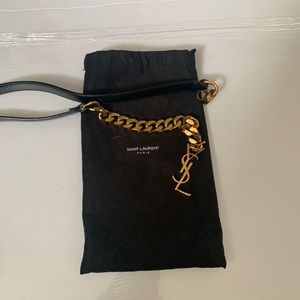 Saint Laurent Monogrammed chain waist belt